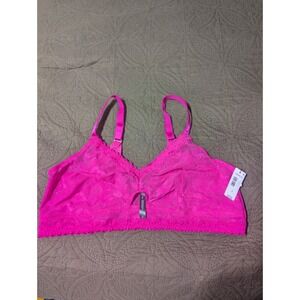 Torrid Hot Pink Lace Lingerie Bra Size 2 Plus‎ A1